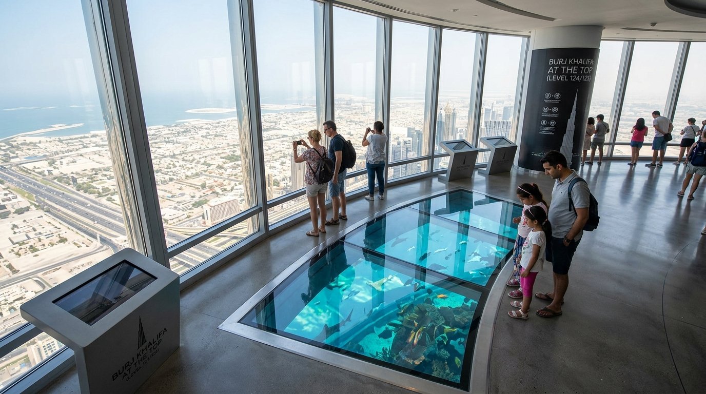 BURJ KHALIFA AT THE TOP 124/125 Non prime + Aquar