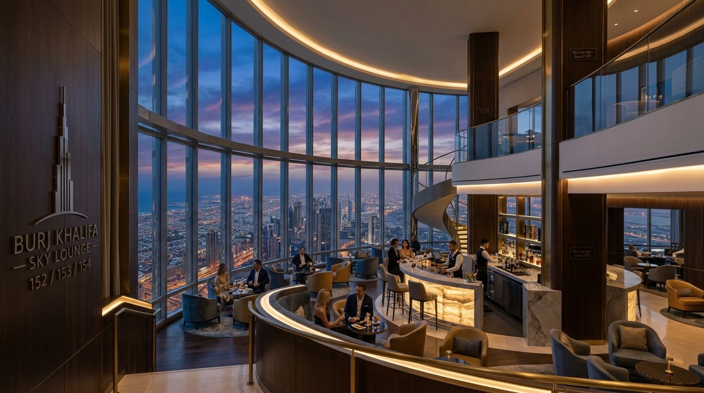 Burj Khalifa 152/153/154 - Sky Lounge